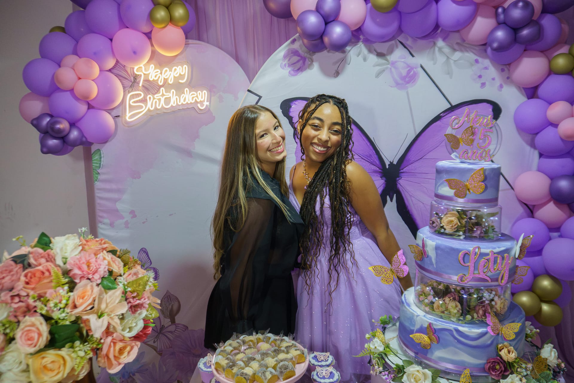 Capa do projeto Aniversário de 15 Anos - Letícia